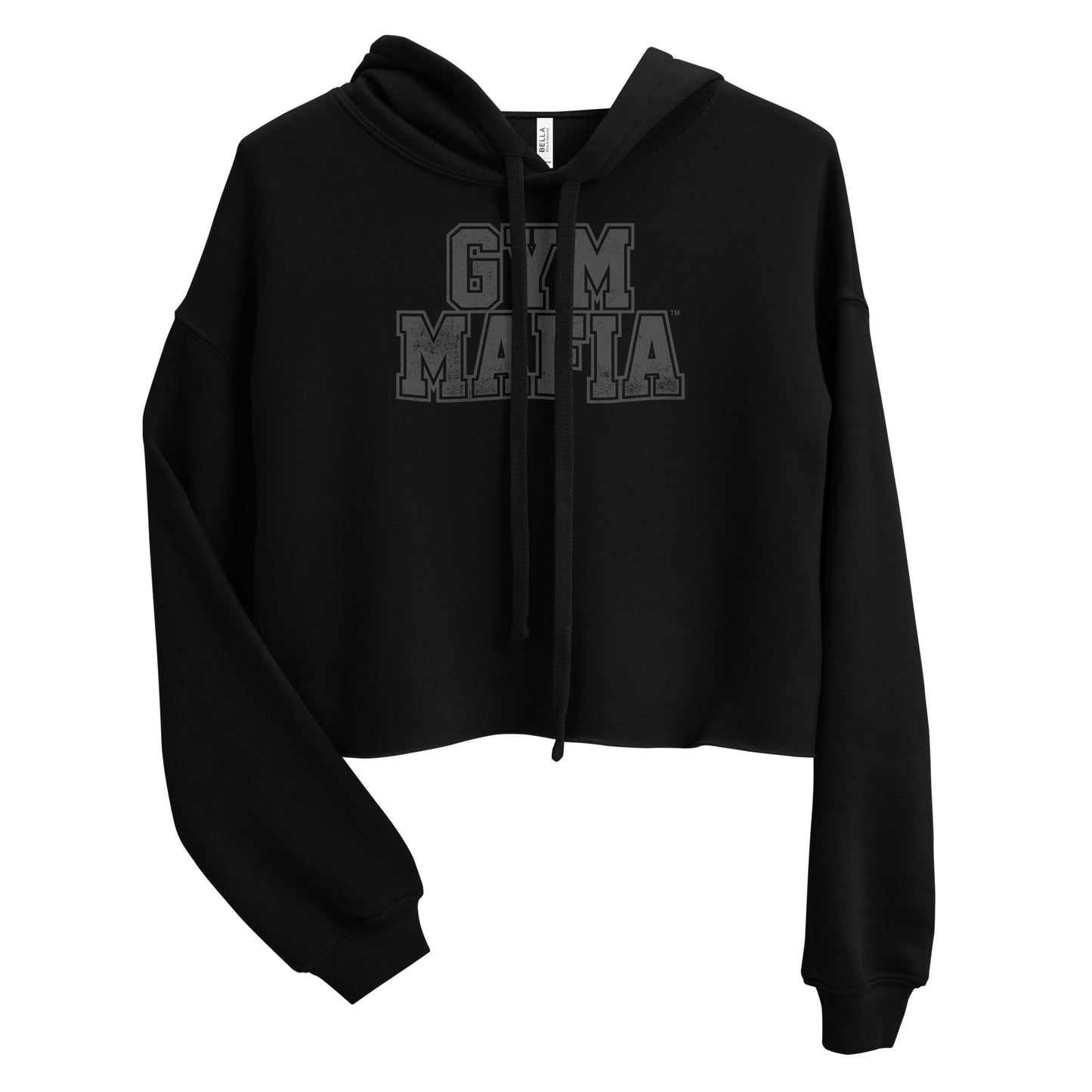Women's Blacked Out GYM MAFIA™ Cropped Hoodie