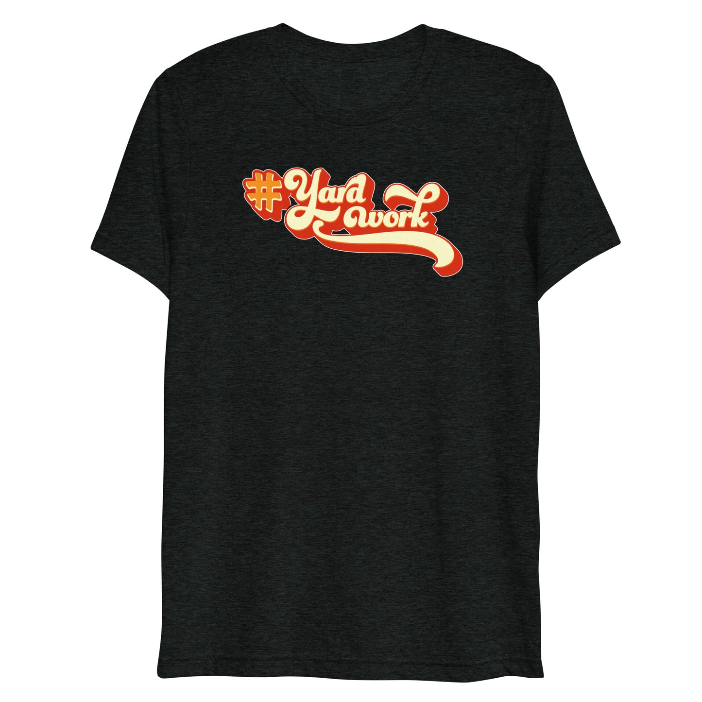 #YardWork T-Shirt in Orange Design