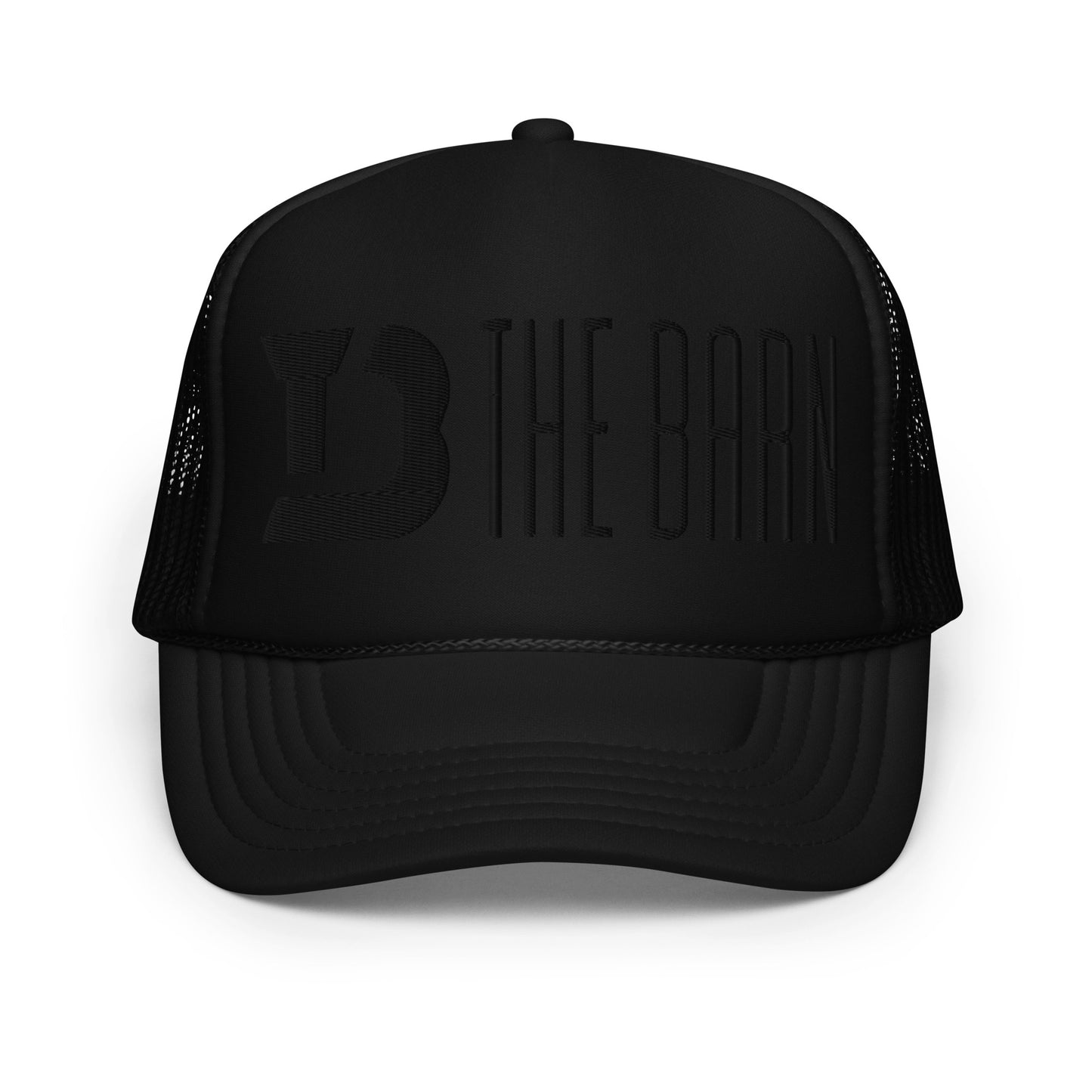 Blacked Out The Barn Foam Trucker hat