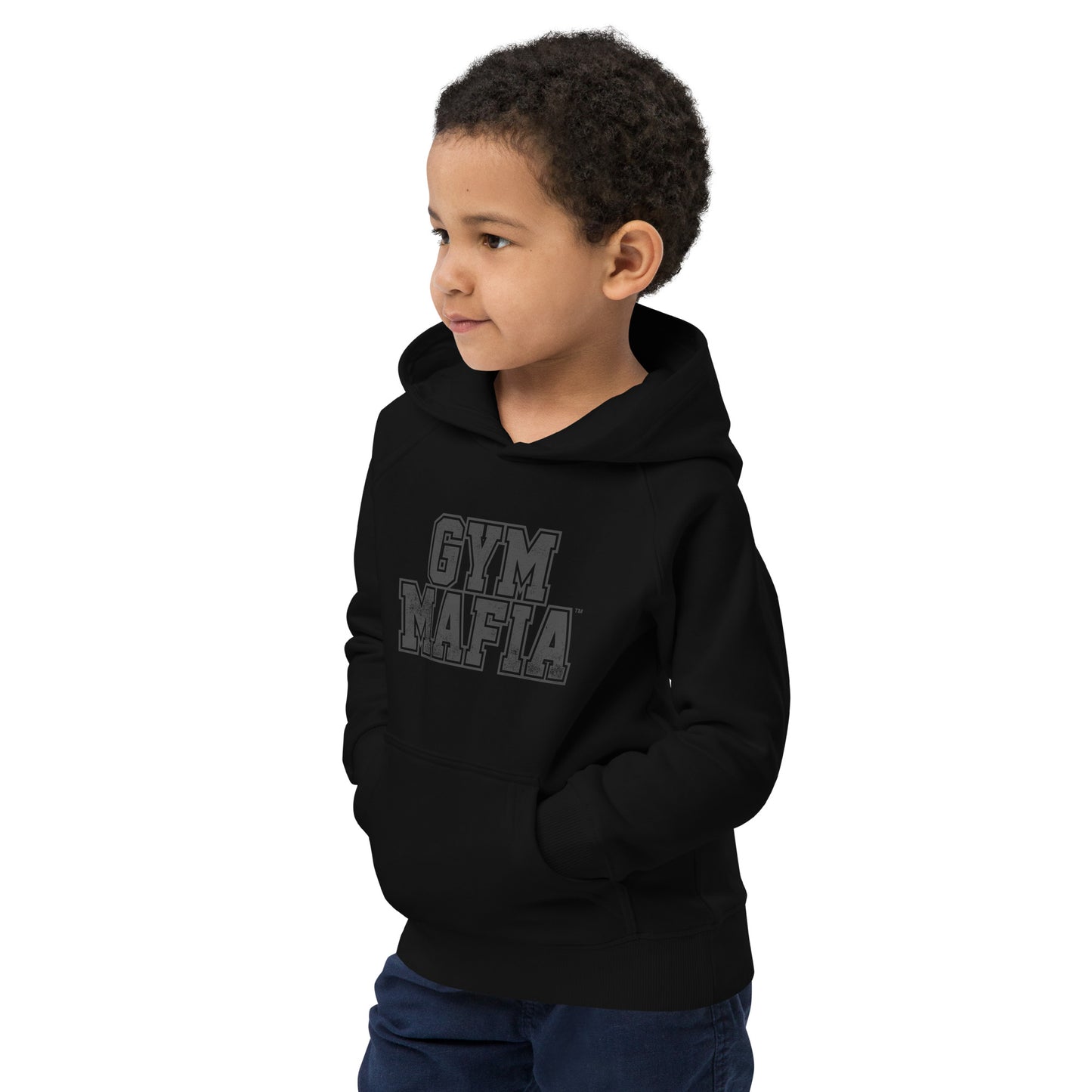 Blacked Out Kids GYM MAFIA Hoodie