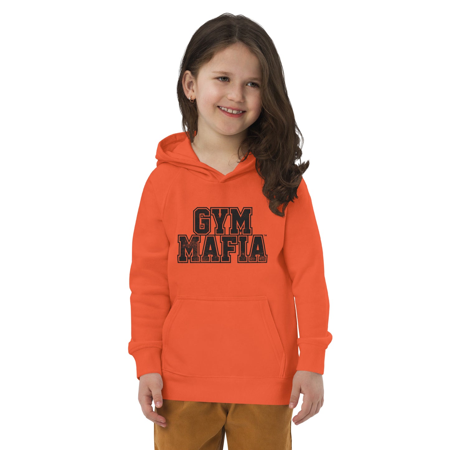 Kids GYM MAFIA Hoodie w/ Black Graphic