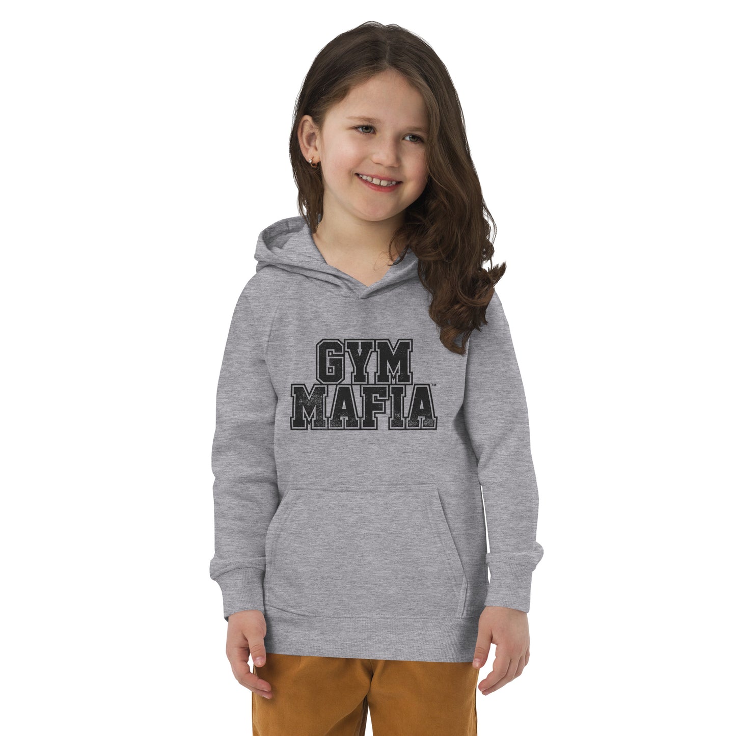 Kids GYM MAFIA Hoodie w/ Black Graphic