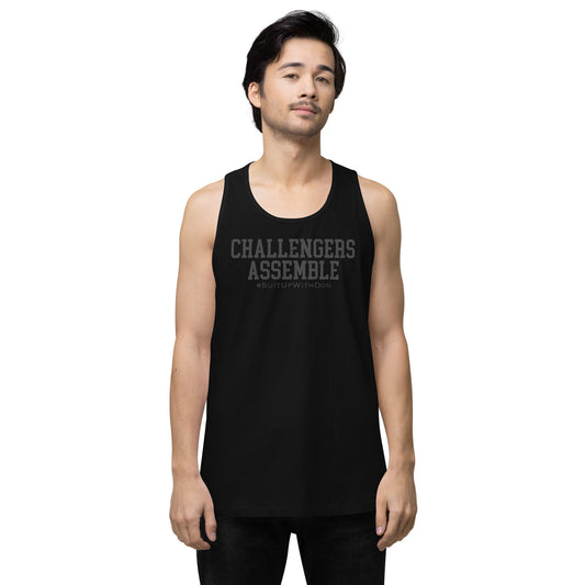 Men’s Blacked Out Challengers Assemble Relaxed Tank