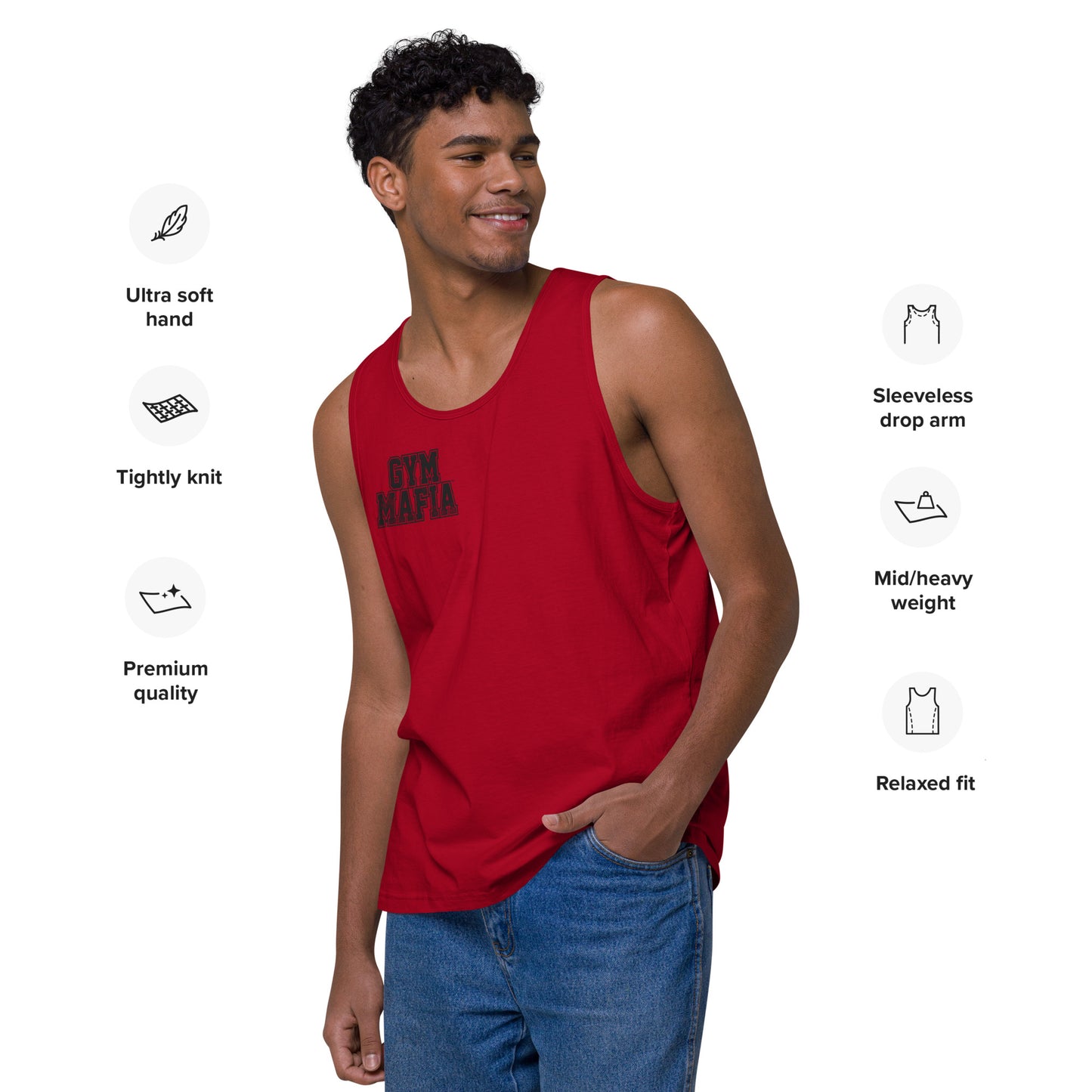 Men’s GYM MAFIA™ Small Graphic Relaxed Tank