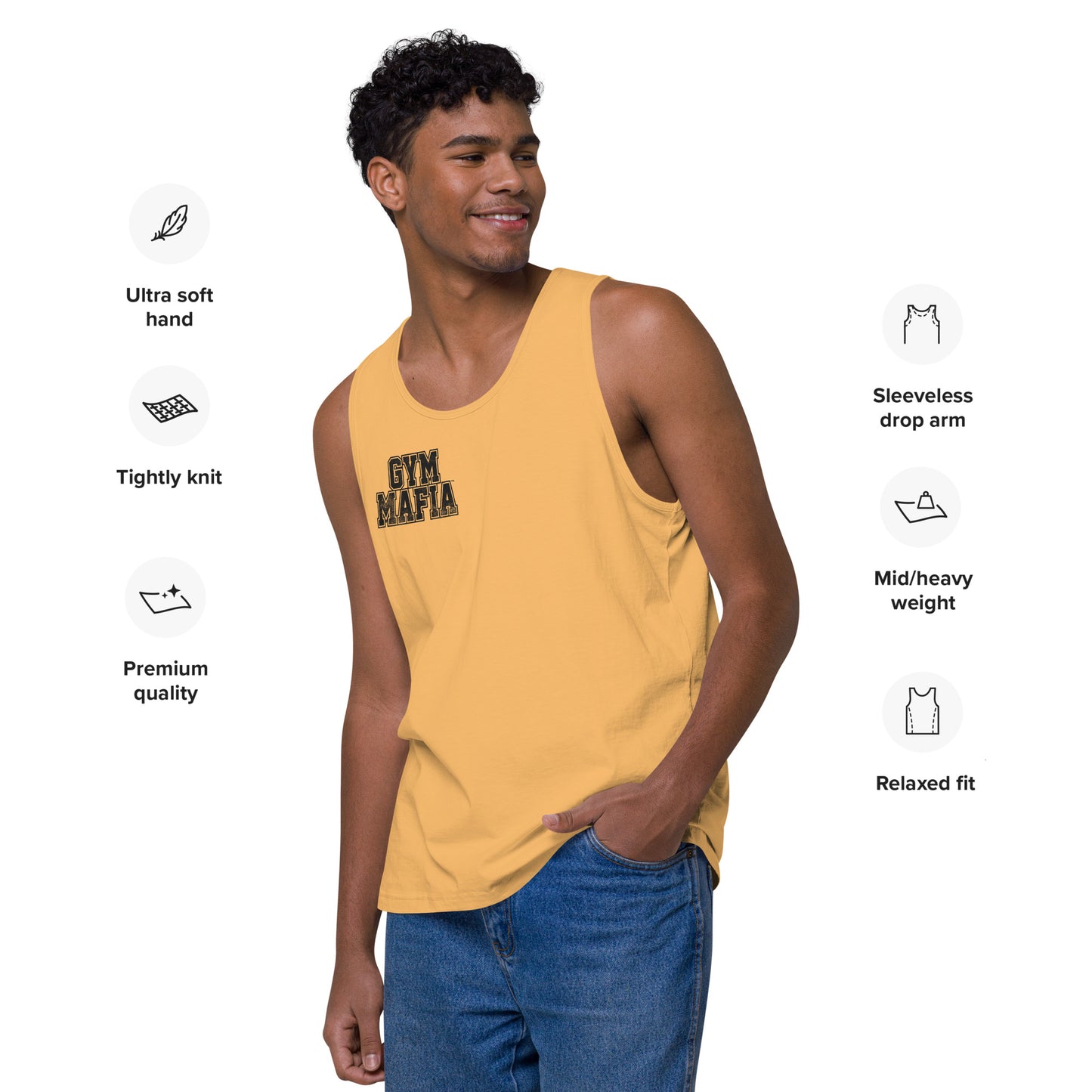 Men’s GYM MAFIA™ Small Graphic Relaxed Tank