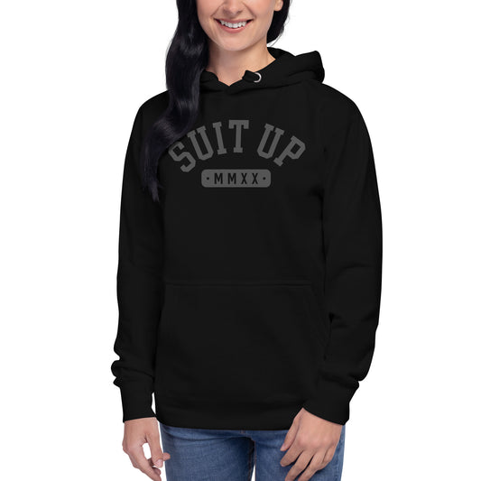 Blacked Out Suit Up Unisex Hoodie