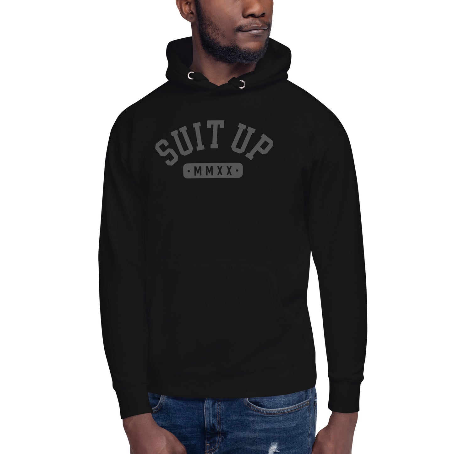 Blacked Out Suit Up Unisex Hoodie