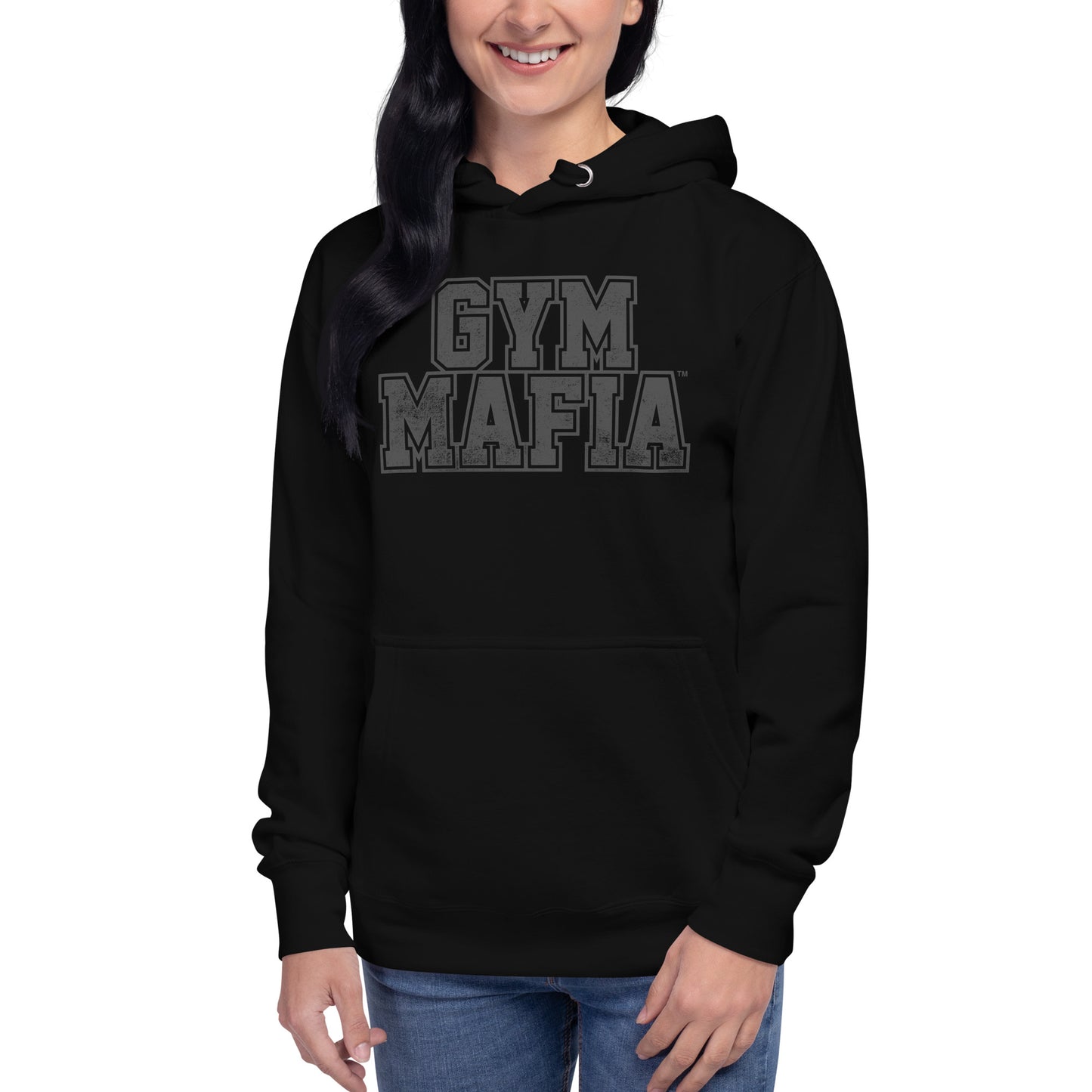 Blacked Out GYM MAFIA Unisex Hoodie