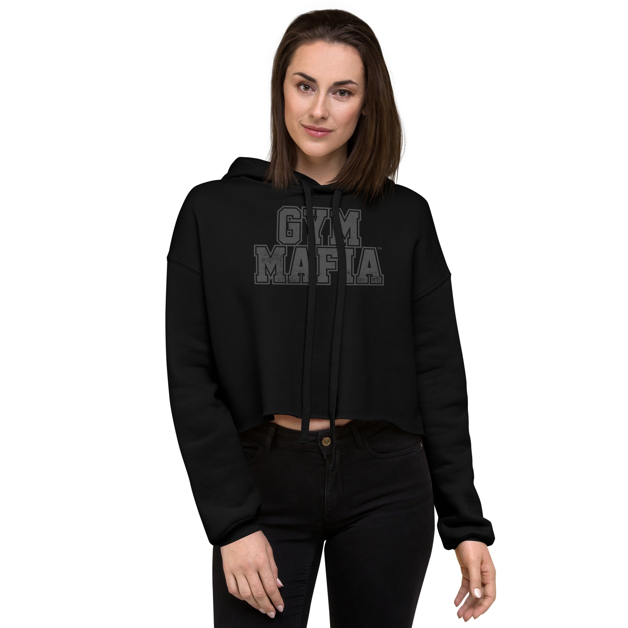 Cropped on sale hoodie gym