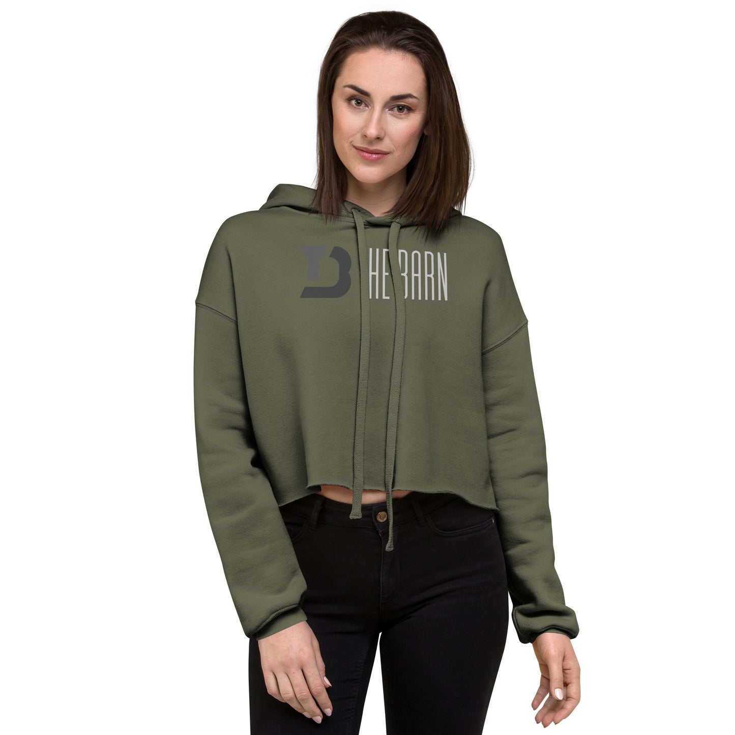 Women's The Barn Logo Cropped Hoodie