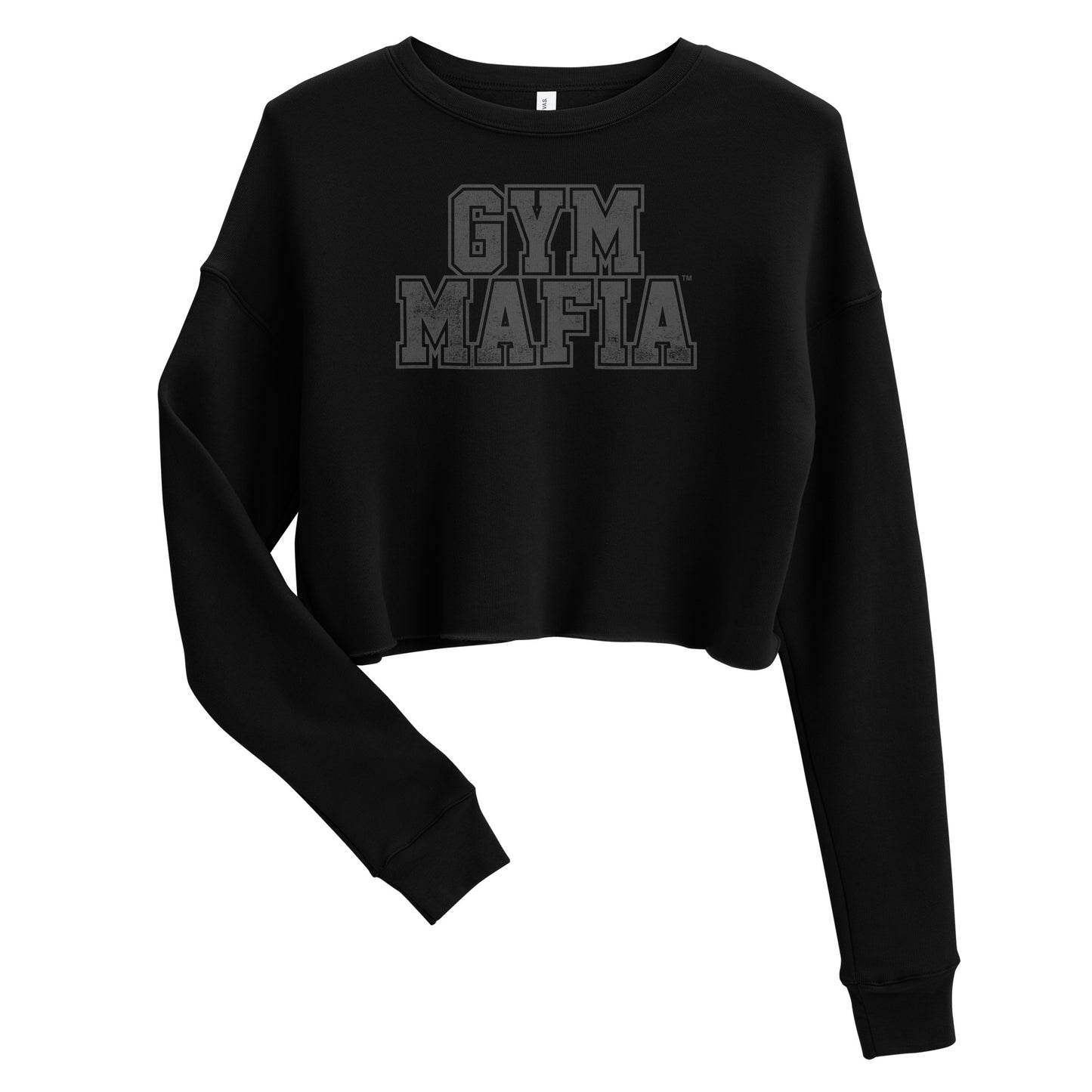 Blacked Out Gym Mafia™ Cropped Sweatshirt