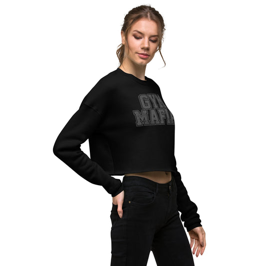 Blacked Out Gym Mafia™ Cropped Sweatshirt