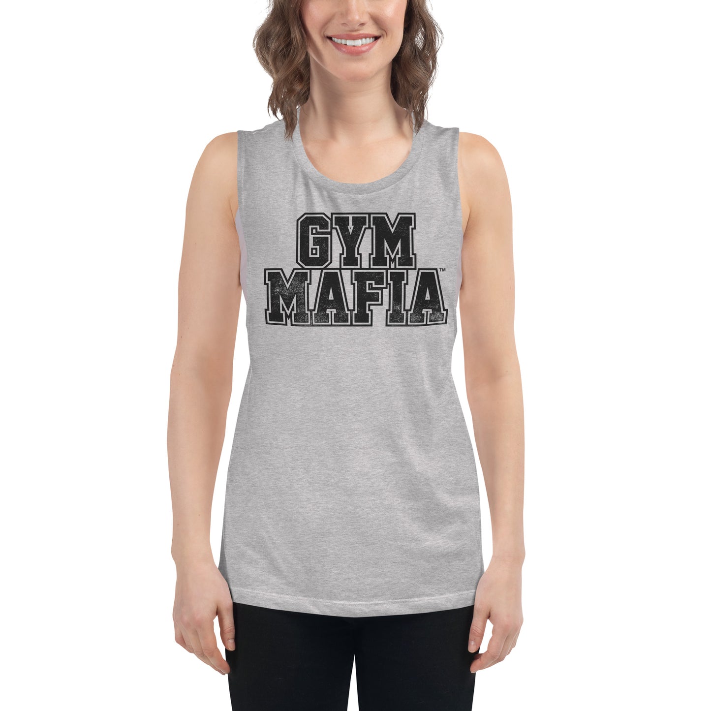 Women’s GYM MAFIA™ w/ Black Graphic Muscle-Tank