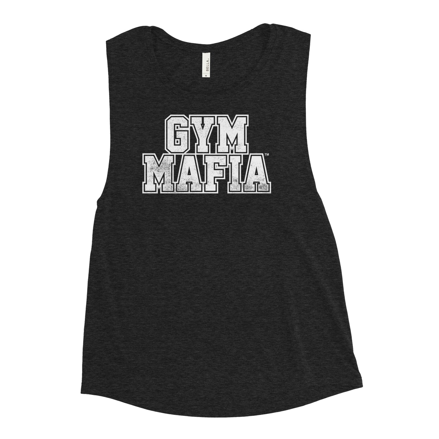 Women’s GYM MAFIA™ w/ White Graphic Muscle-Tank