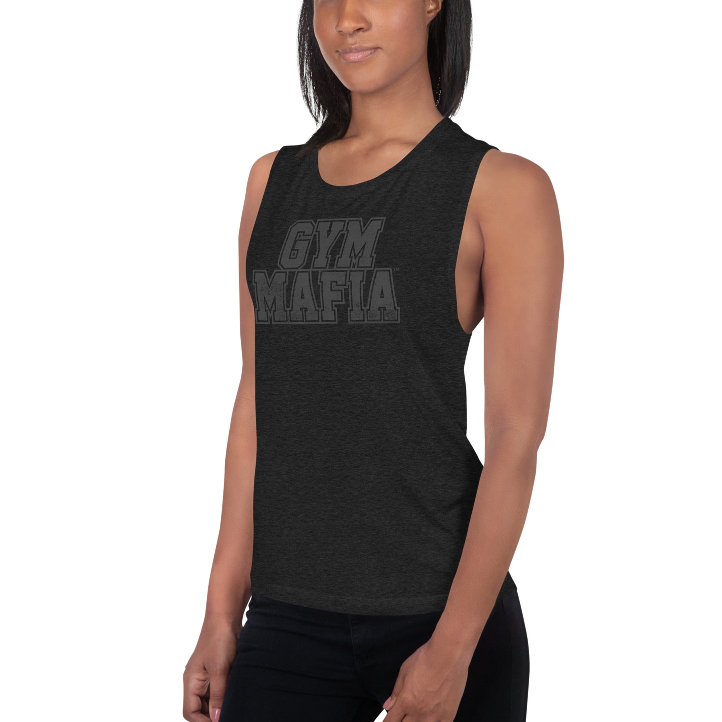 Women’s Blacked Out GYM MAFIA™  Muscle-Tank