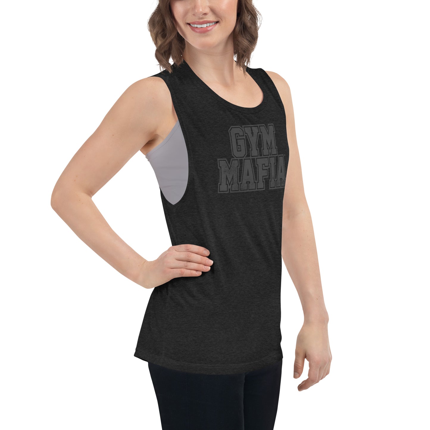 Women’s Blacked Out GYM MAFIA™  Muscle-Tank