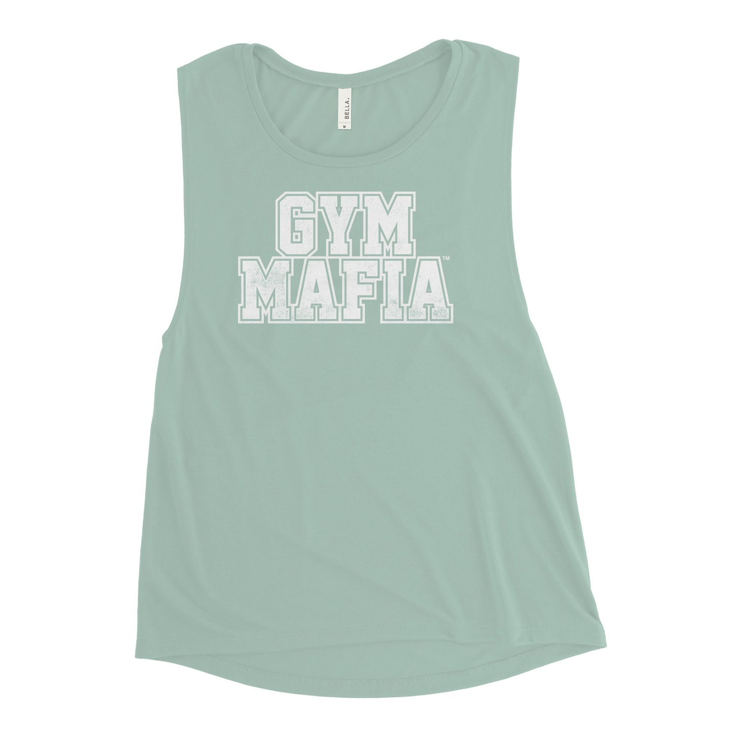 Women’s GYM MAFIA™ w/ White Graphic Muscle-Tank