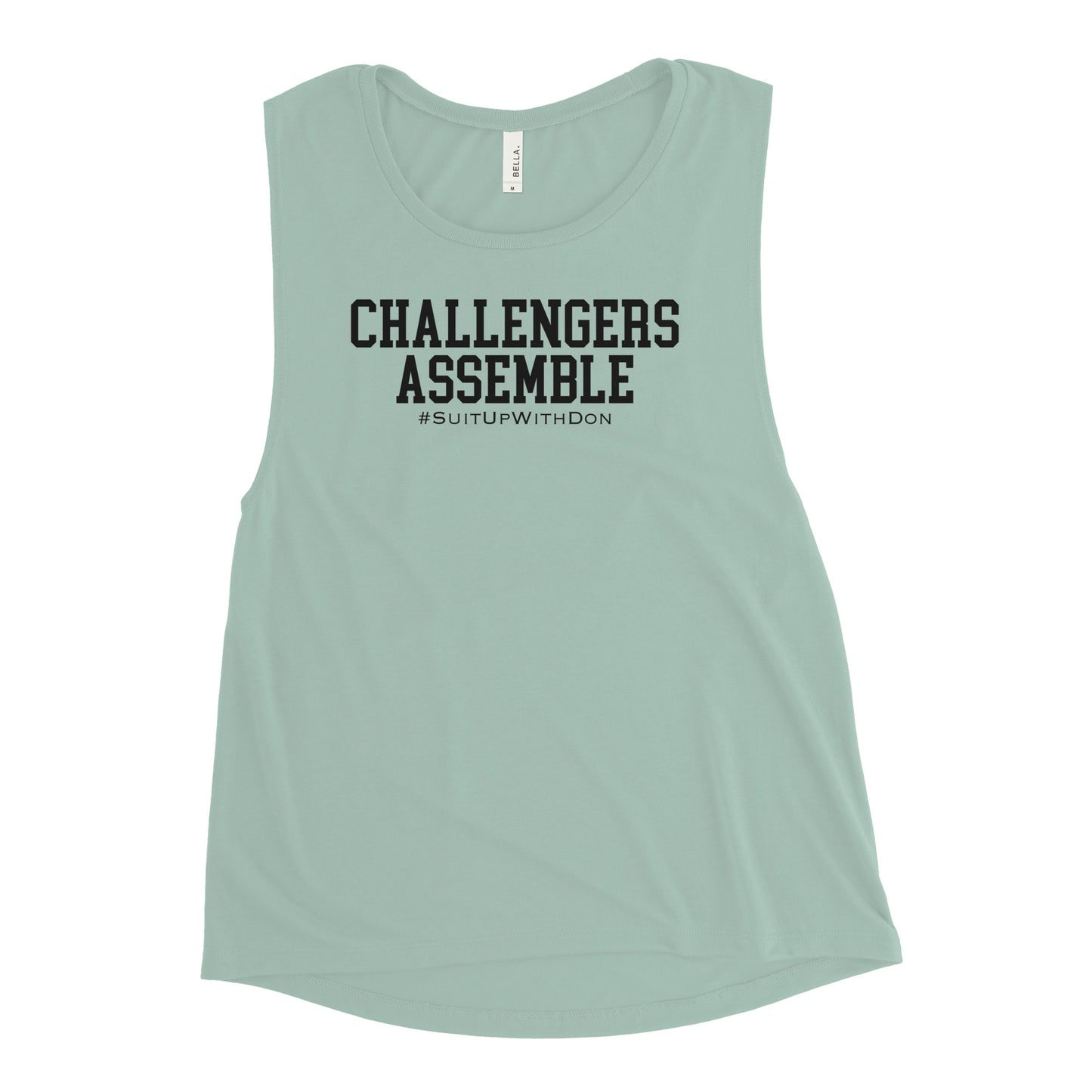 Women’s Challengers Assemble w/ Black Graphic Muscle-Tank