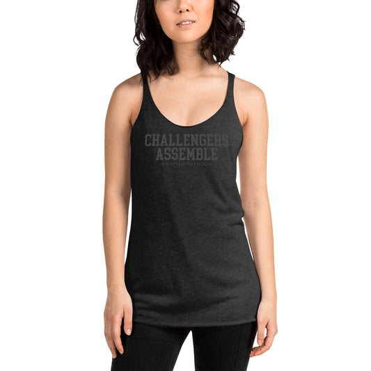 Women's Blacked Out Challengers Assemble Racerback Tank