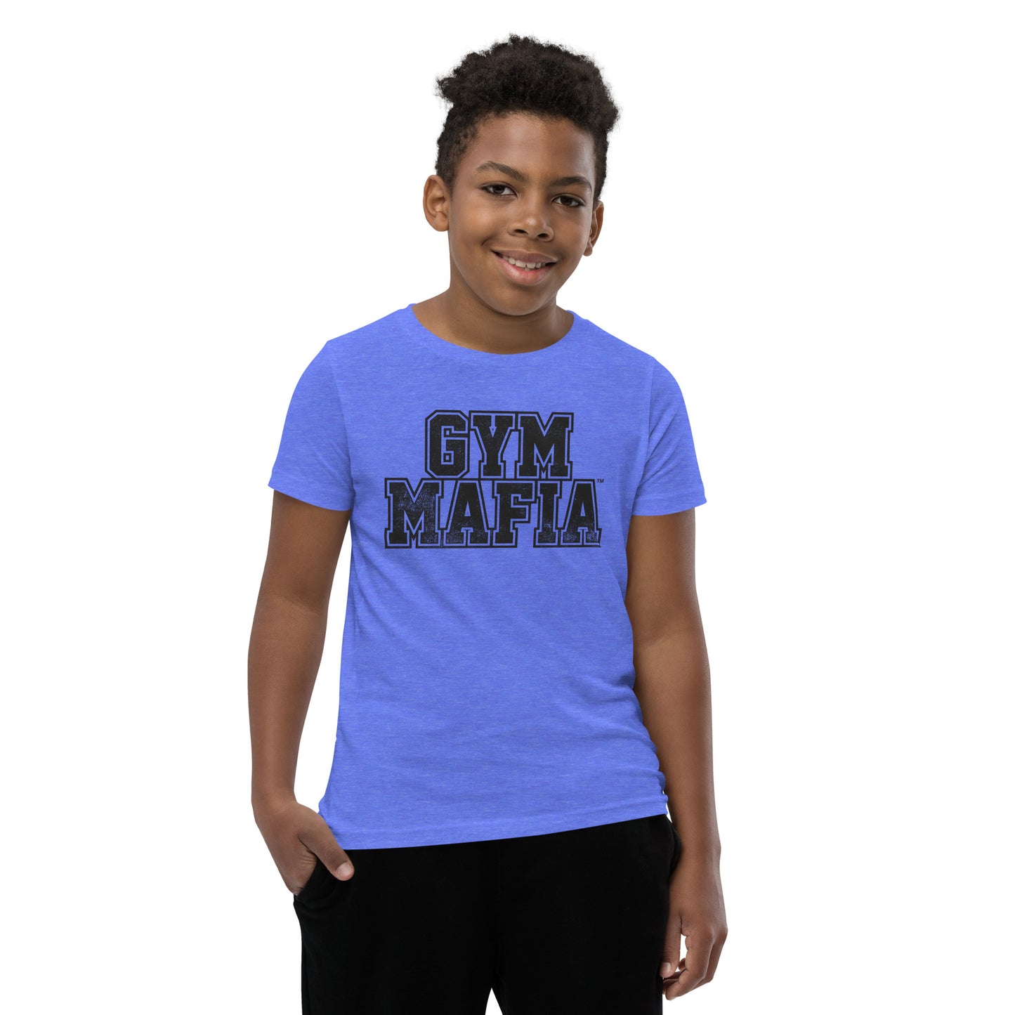 Kids GYM MAFIA T-Shirt w/ Black Graphic