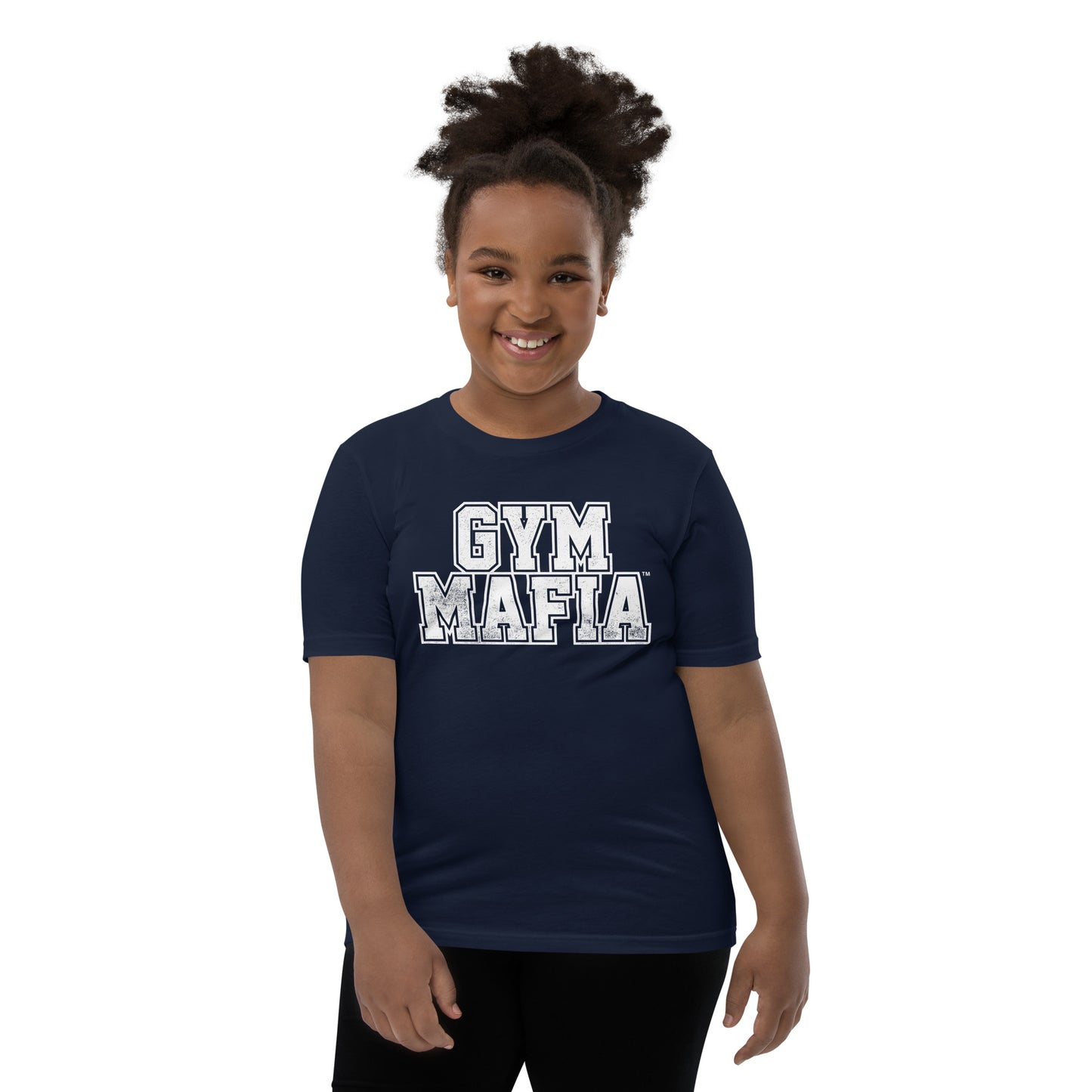 Kids GYM MAFIA T-Shirt w/ White Graphic