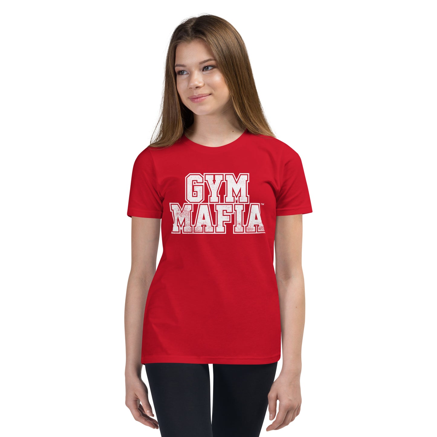 Kids GYM MAFIA T-Shirt w/ White Graphic